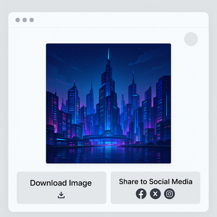 Download and Share your creations from Image to Prompt